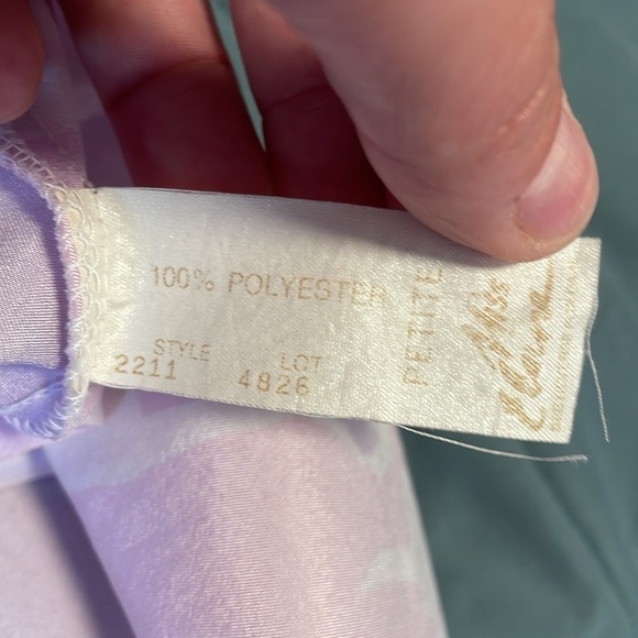 VTG Feminine Floral Nightie Miss Elaine Romantic Dress Small Pink Lingerie Bow - Picture 16 of 16